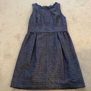 J. CREW 100% WOOL SLEEVELESS PLEATED LINED ROMPER DRESS SIZE 10